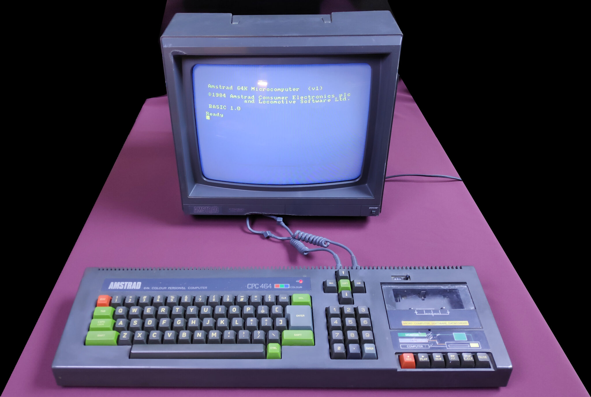 AMSTRAD CPC 464 WITH COLOUR MONITOR. RENOVATED AND WORKING **SOLD** RetroNerd RetroNerd